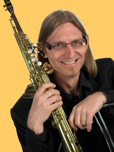 Heymo mit Sopransaxofon